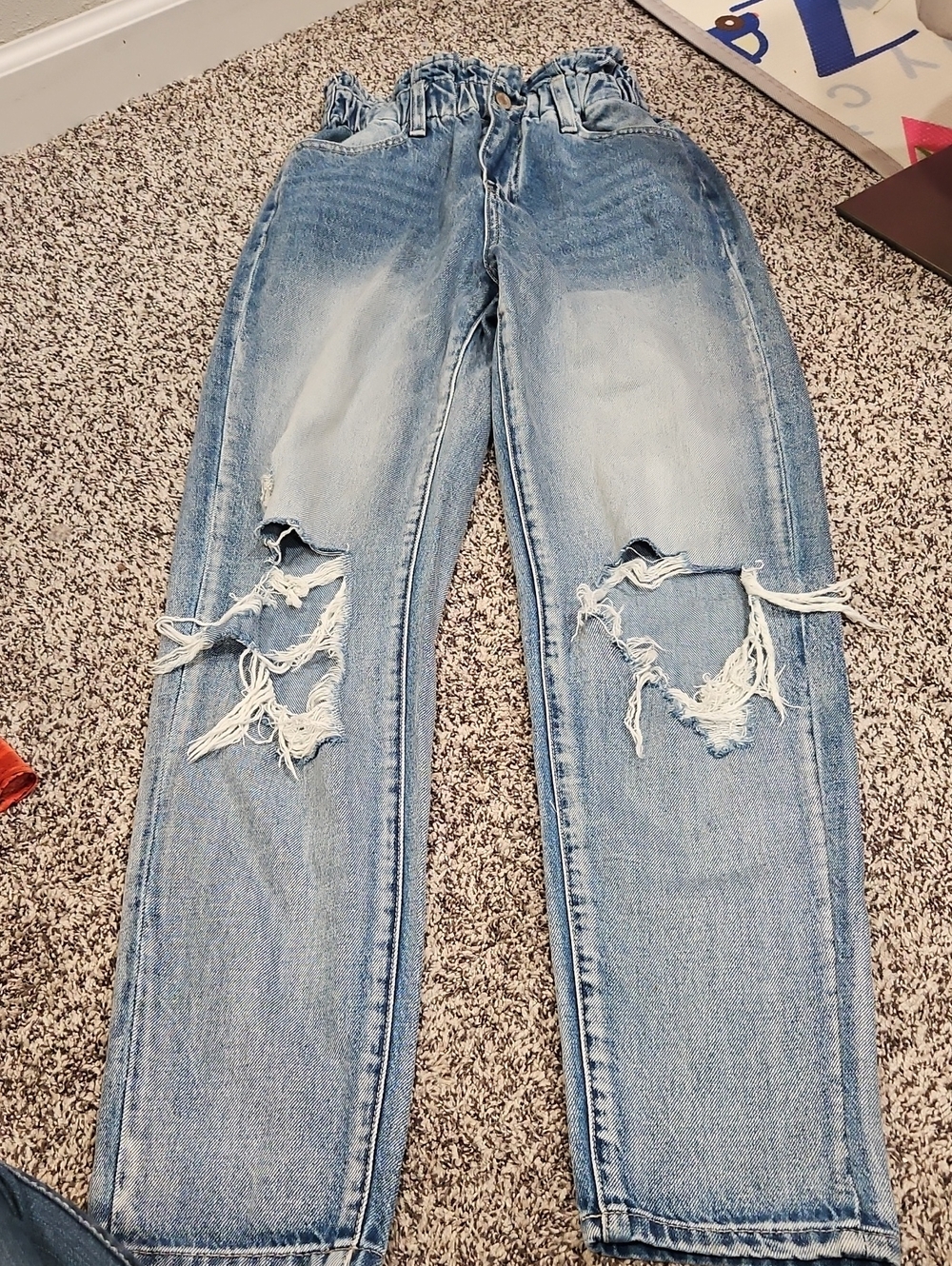KanCan Light Blue Distressed Boyfriend Jeans